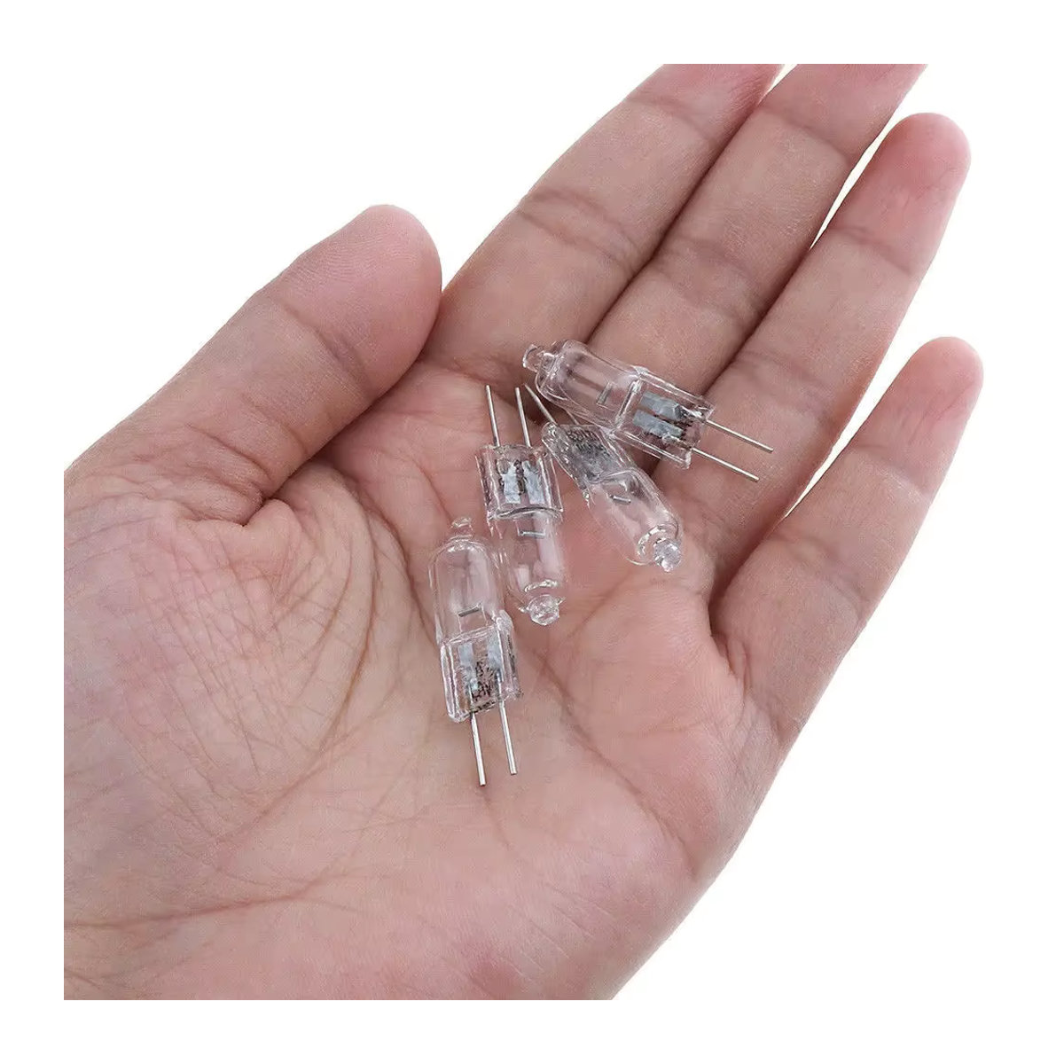 10er Set YORYZENG Mini G4 Halogen Glühbirnen 12V 20W Warmweiß Wolfram JC Typ für Kristall Kronleuchter - Bild 2