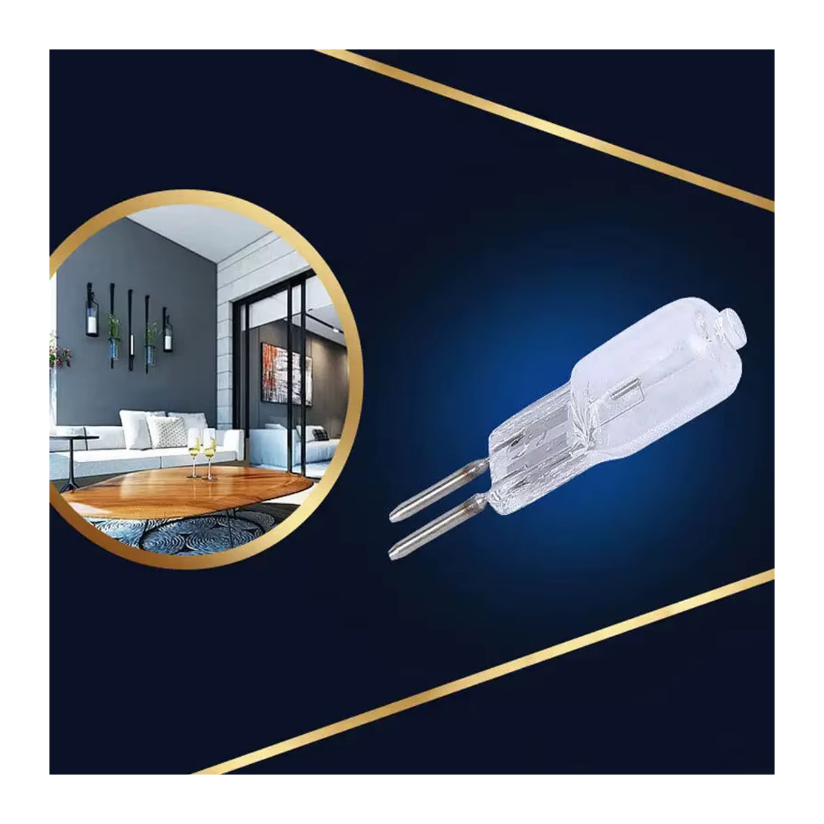 10er Set YORYZENG Mini G4 Halogen Glühbirnen 12V 20W Warmweiß Wolfram JC Typ für Kristall Kronleuchter - Bild 3