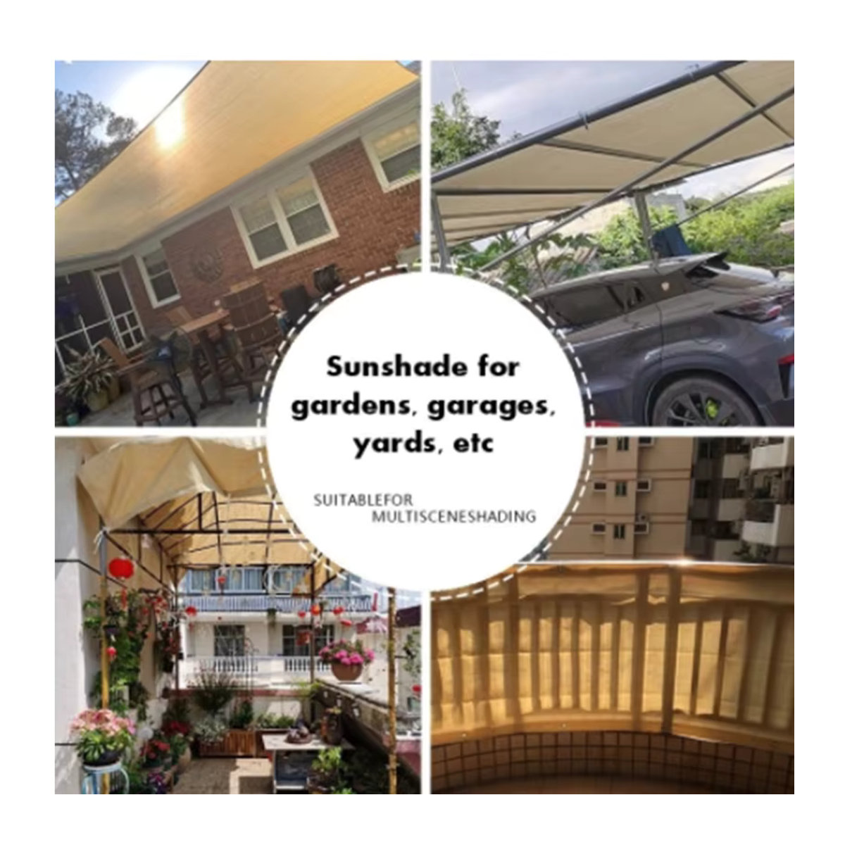12-poliges Sonnenschutznetz mit 80–85 % UV-Schutz für Garten, Balkon und Gewächshaus - Bild 3
