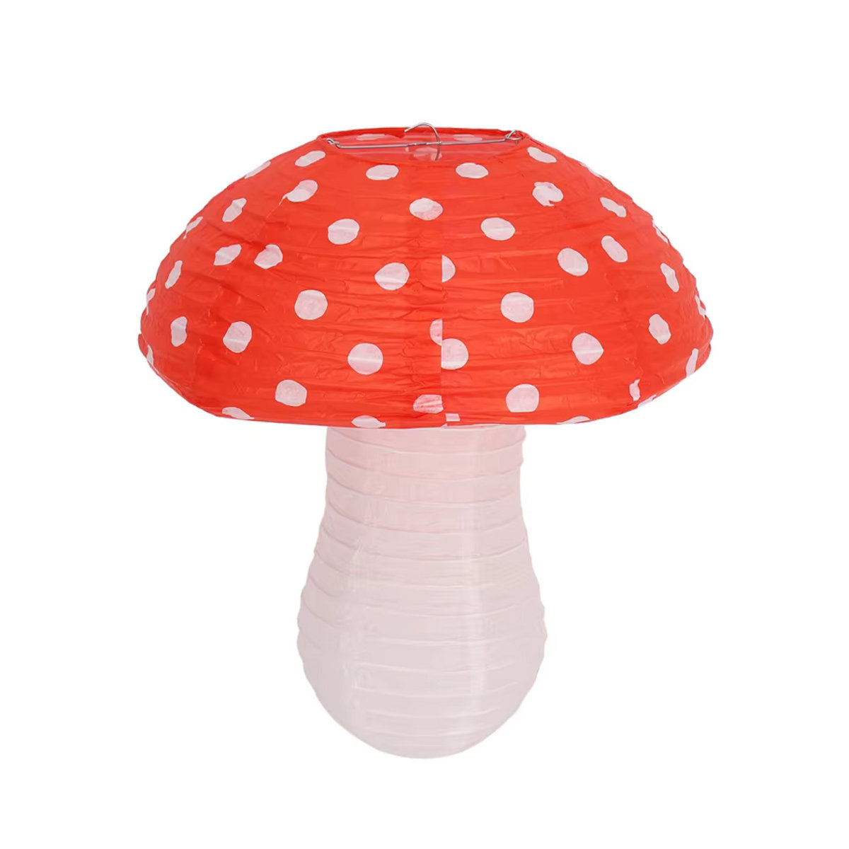 12 Stück BAAQ Pilz-Papierlaternen in Rot für deine Party-Dekoration als hängendes 3D-Ornament - Bild 1