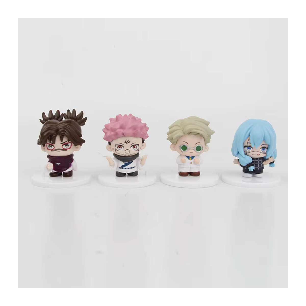 12-teiliges Jujutsu Kaisen Figuren Set von Bandai mit Itadori Yuji, Gojo Satoru, Fushiguro Megumi und Kugisaki in mehrfarbigem PVC-Design - Bild 2