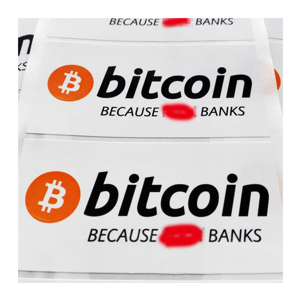 120 Stück Bitcoin Krypto Währung Logo Aufkleber selbstklebend, Bunt, B/H: 8 x 4 cm - Bild 1