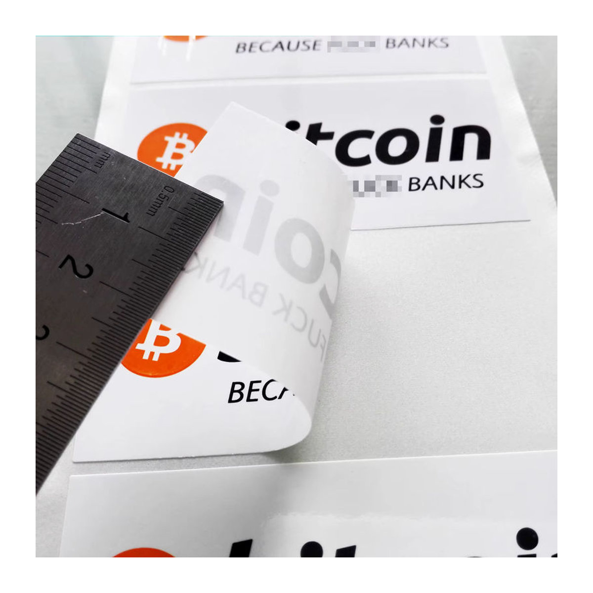 120 Stück Bitcoin Krypto Währung Logo Aufkleber selbstklebend, Bunt, B/H: 8 x 4 cm - Bild 2
