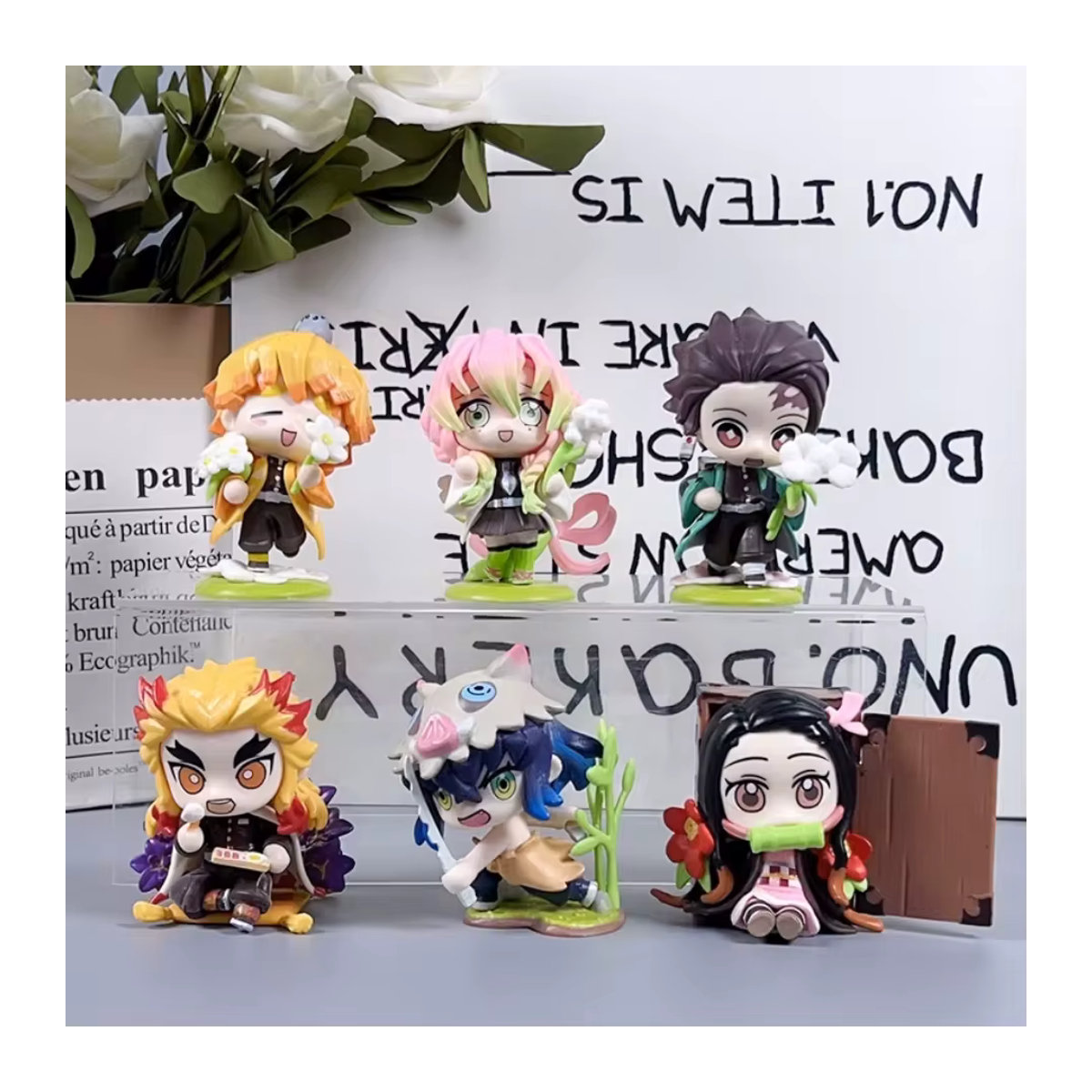 12er Set Bandai Demon Slayer Blindbox Anime Figuren Tanjiro Kamado und Nezuko aus PVC in Mehrfarbig - Bild 2