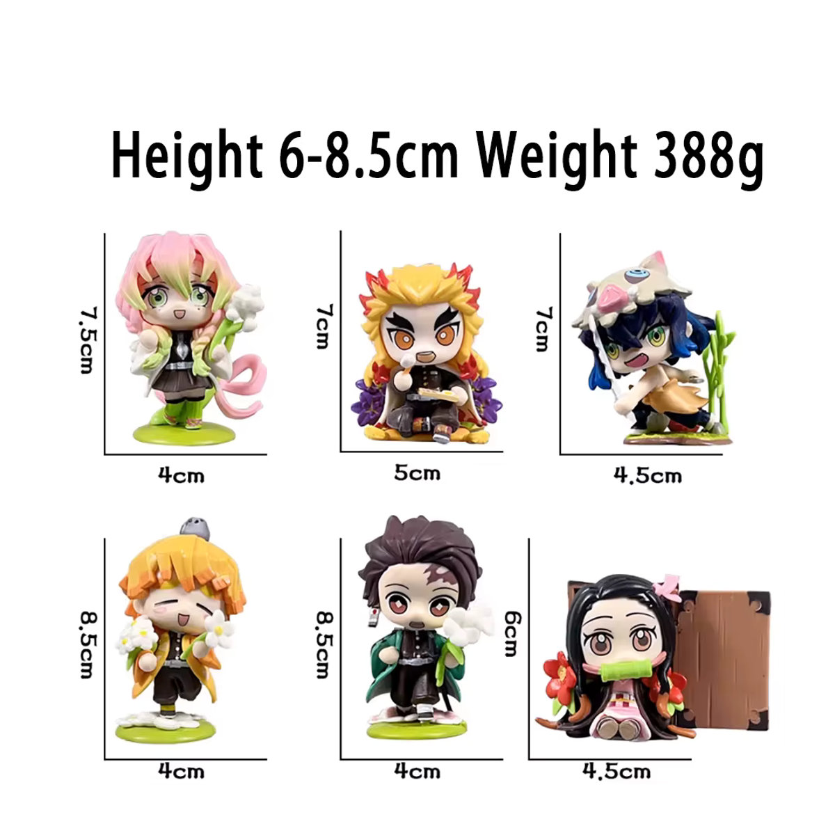 12er Set Bandai Demon Slayer Blindbox Anime Figuren Tanjiro Kamado und Nezuko aus PVC in Mehrfarbig - Bild 3