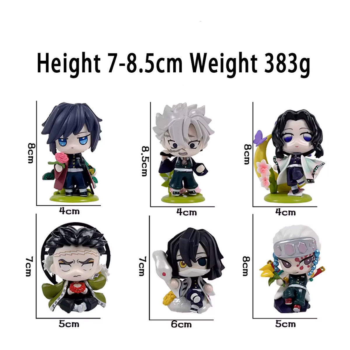 12er Set Bandai Demon Slayer Blindbox Anime Figuren Tanjiro Kamado und Nezuko aus PVC in Mehrfarbig - Bild 4