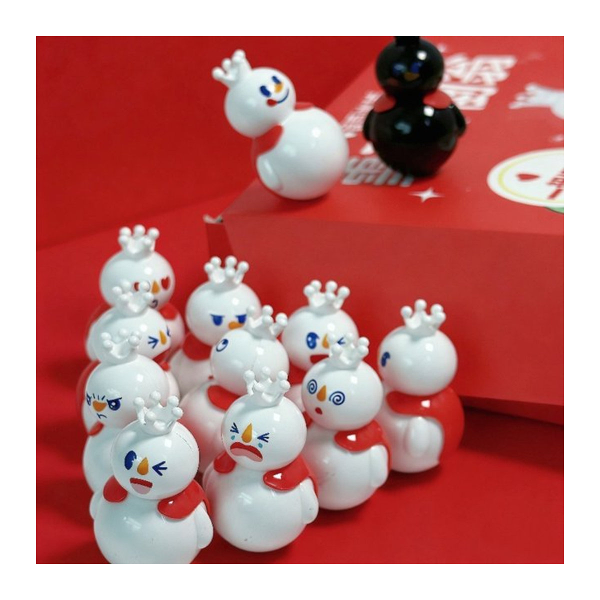 13er Set Mixue Wackelkopf Anime Figuren aus Kunststoff, mehrfarbig, Höhe: 4 cm - Bild 1