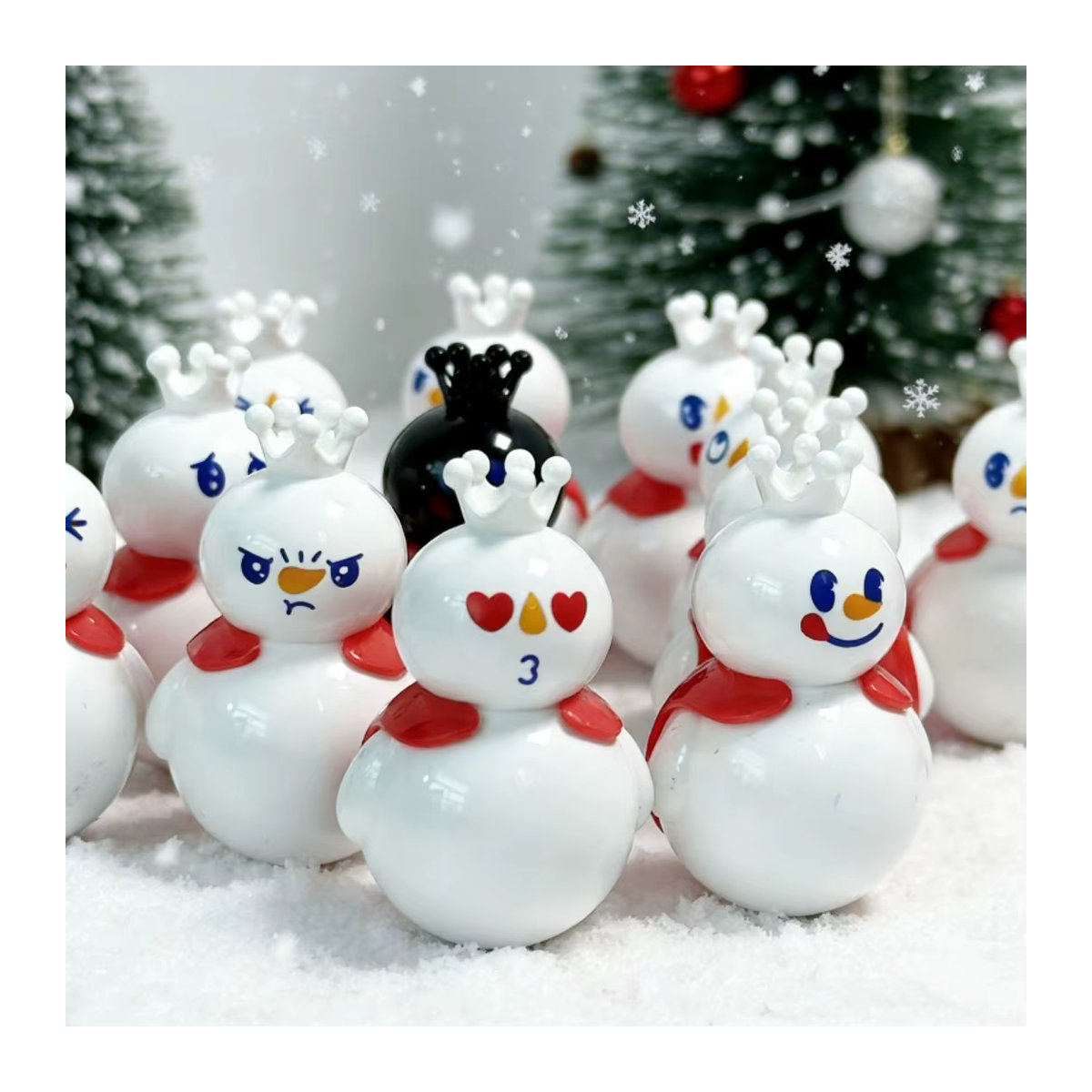 13er Set Mixue Wackelkopf Anime Figuren aus Kunststoff, mehrfarbig, Höhe: 4 cm - Bild 2