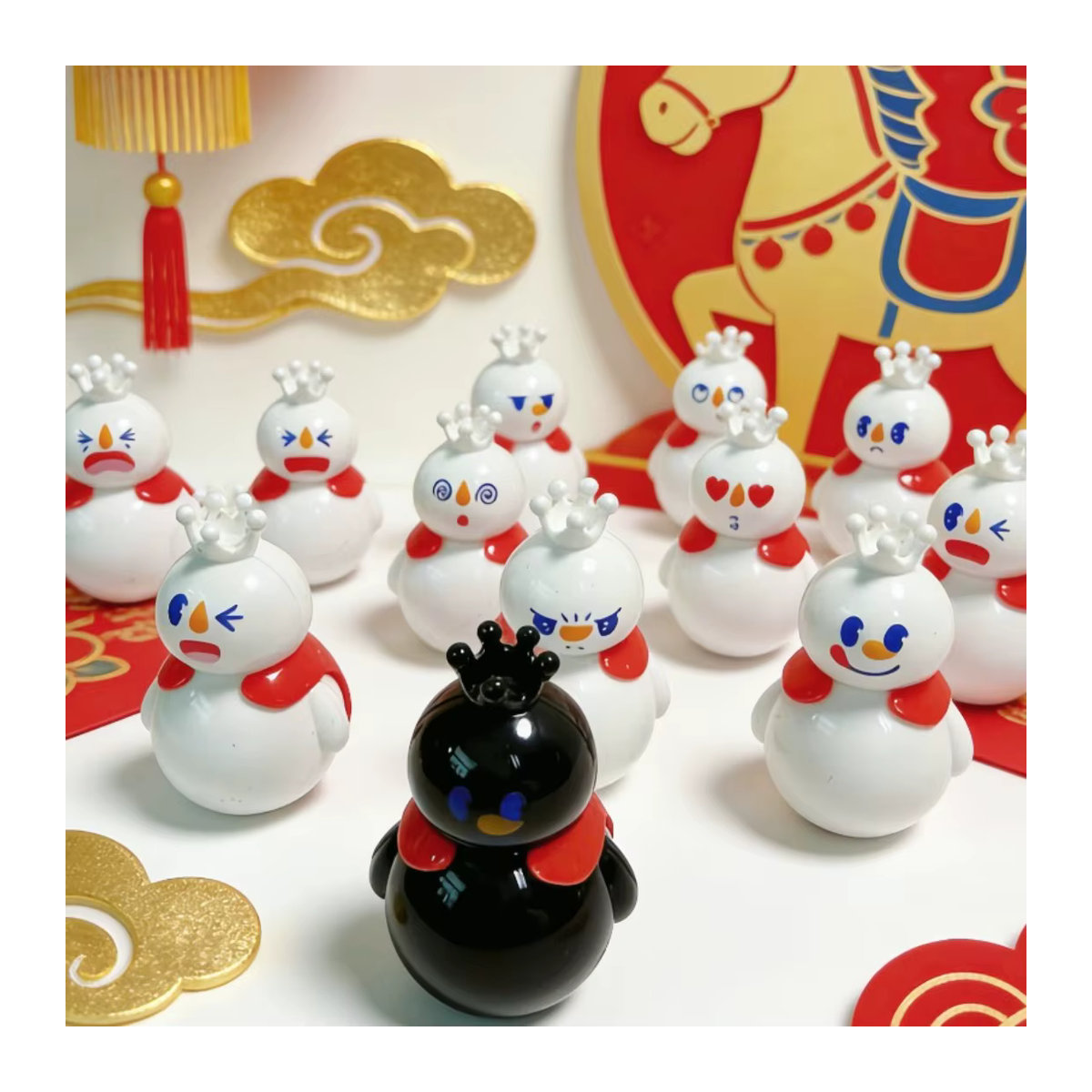 13er Set Mixue Wackelkopf Anime Figuren aus Kunststoff, mehrfarbig, Höhe: 4 cm - Bild 5
