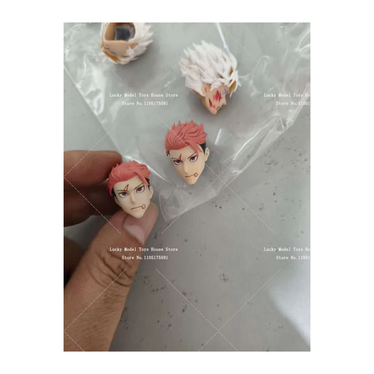 15 Days Made Anime Kopfskulptur Kasimo Hajimei Sukuna Yuji Soldier für 6-Zoll Actionfiguren, mehrfarbig - Bild 3