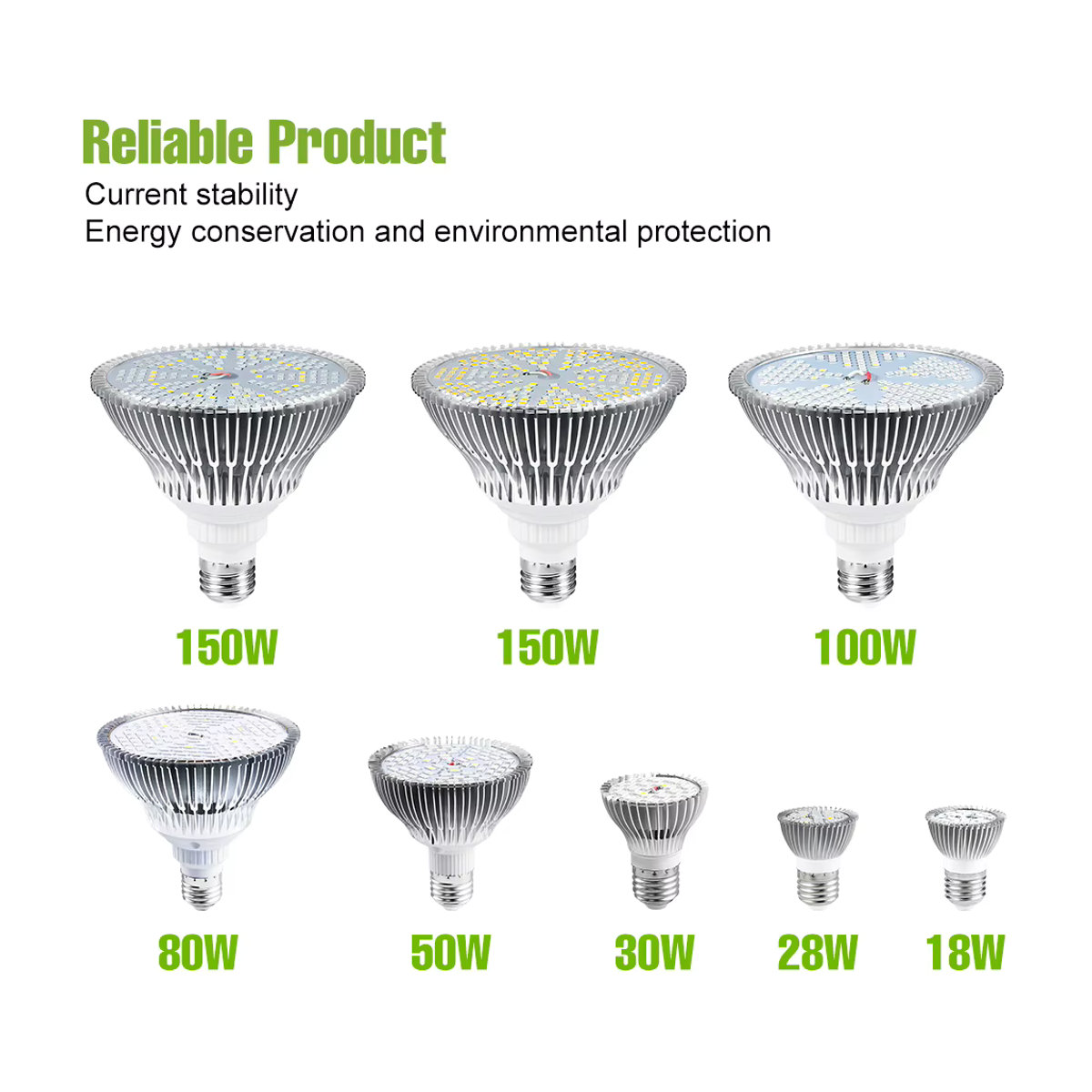 150W LED Vollspektrum Pflanzenlampe mit E27/E26 Fassung für Pflanzenboxen, Blumen, Samen und Hydroponik - Bild 2