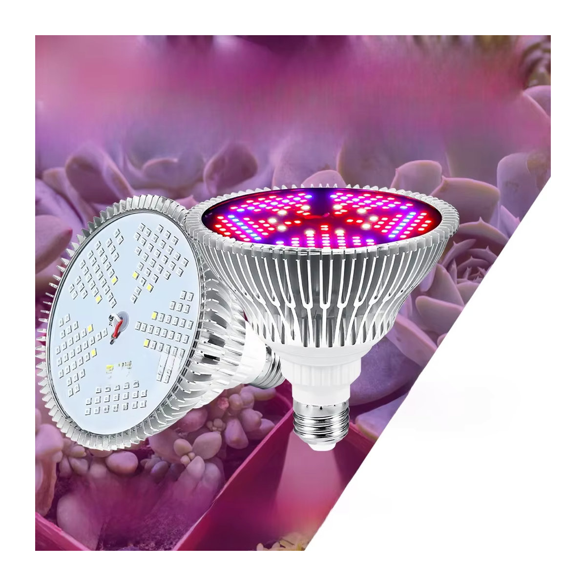 150W LED Vollspektrum Pflanzenlampe mit E27/E26 Fassung für Pflanzenboxen, Blumen, Samen und Hydroponik - Bild 5