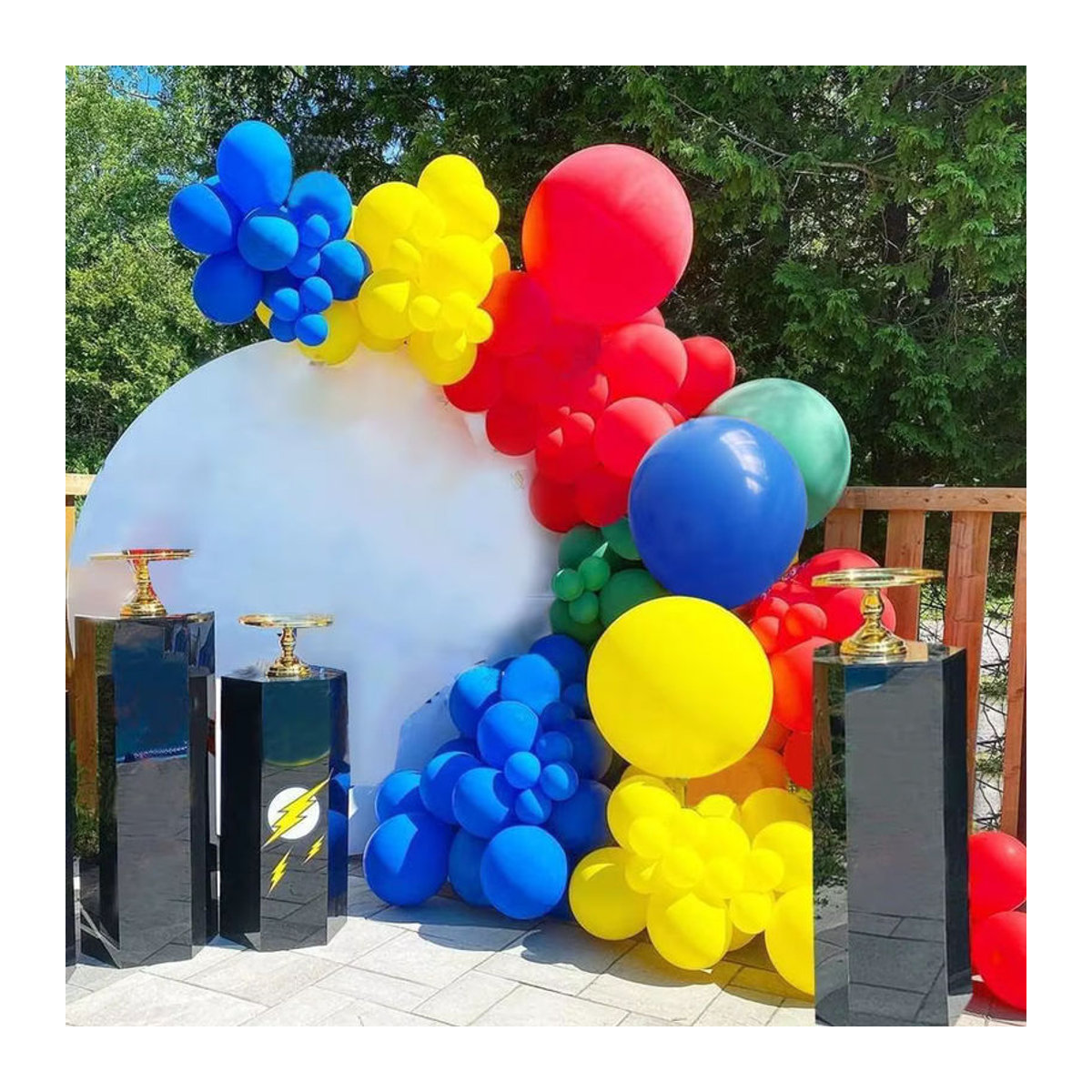 157-teiliges mehrfarbiges Latex-Ballon-Set aus Kunststoff für Geburtstag, Hochzeit und Valentinstag als runde Party-Dekoration - Bild 4