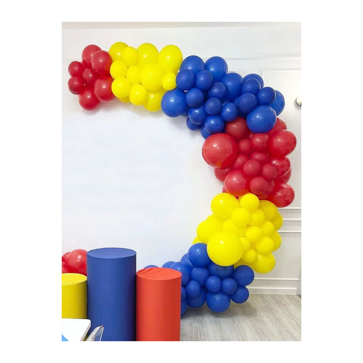 157-teiliges mehrfarbiges Latex-Ballon-Set aus Kunststoff für Geburtstag, Hochzeit und Valentinstag als runde Party-Dekoration - Bild 5