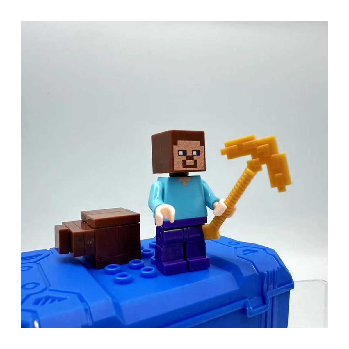 16-teiliges Bandai PVC-Modellfiguren-Set My World Steve Figuren in Mehrfarbig für Kinder und zur Desktop-Dekoration - Bild 2
