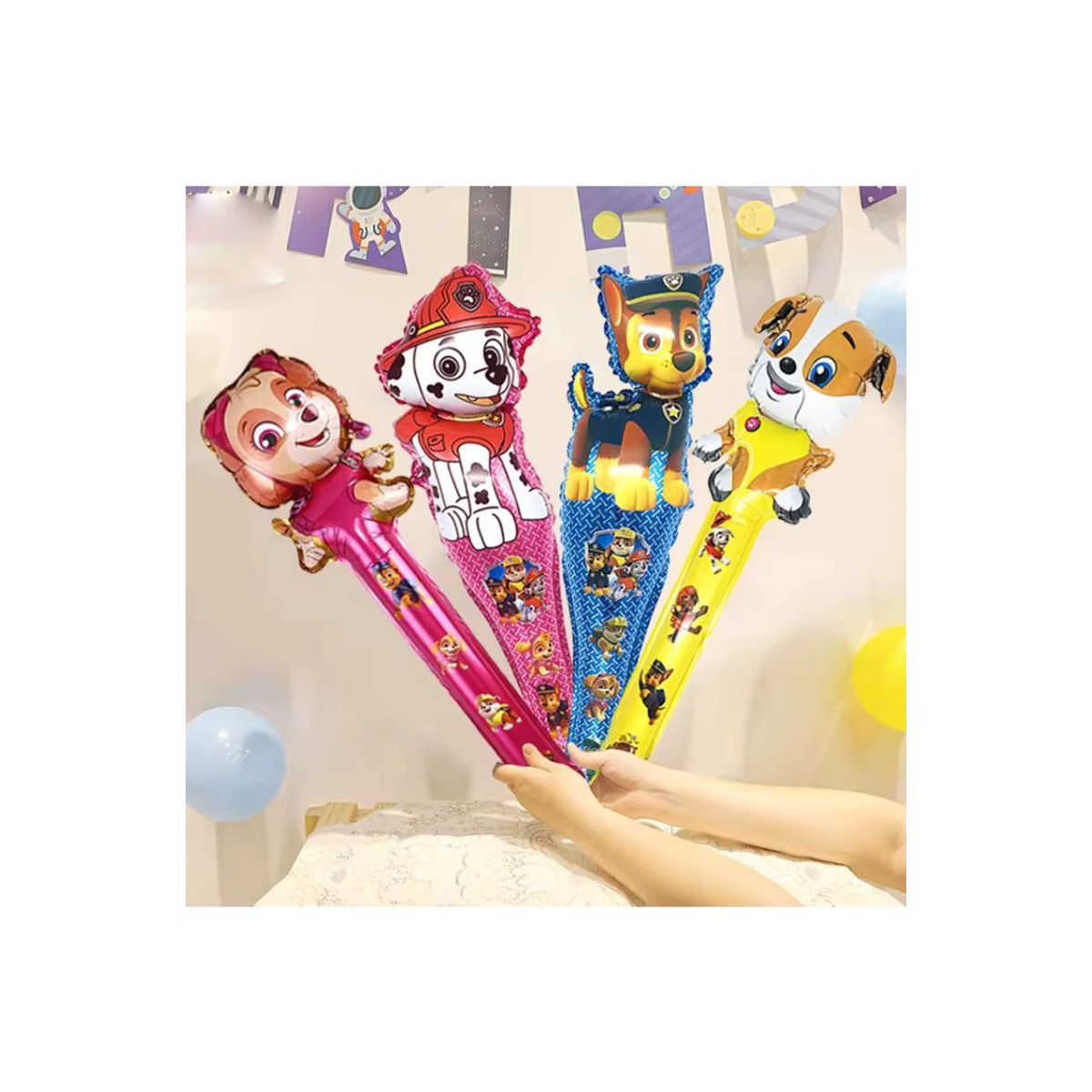16er Set Paw Patrol Luftballons für Kindergeburtstage und Babypartys, mehrfarbig, Höhe: 65 cm - Bild 3