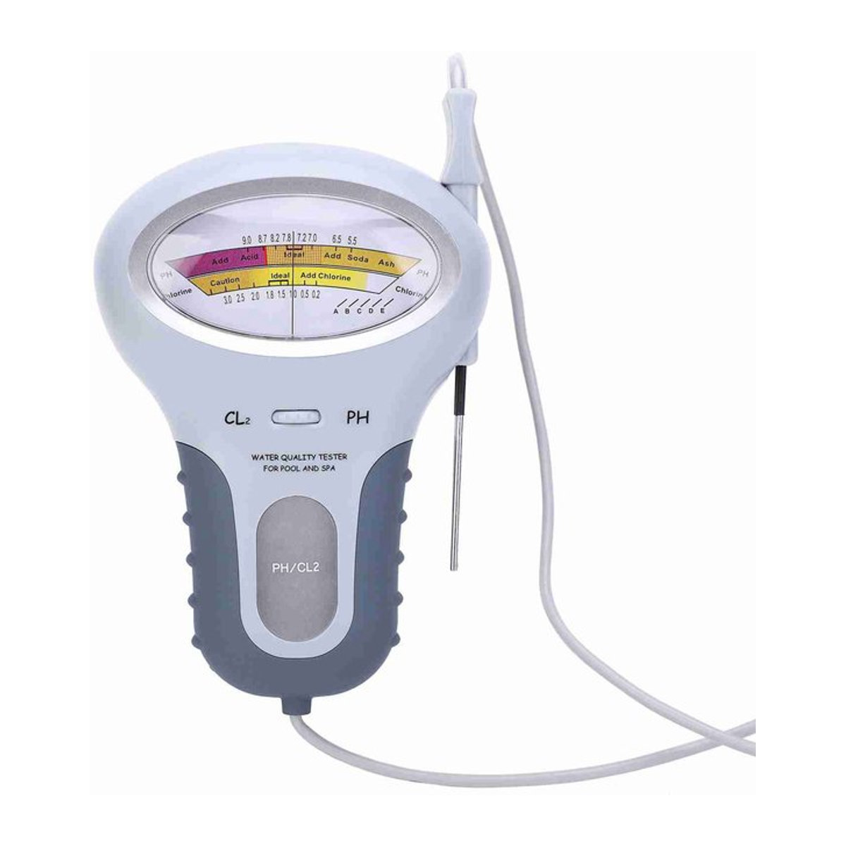 2-in-1 PH-Chlormessgerät Schwarz/Weiß zur Prüfung der Wasserqualität für Pool und Schwimmbad - Bild 1