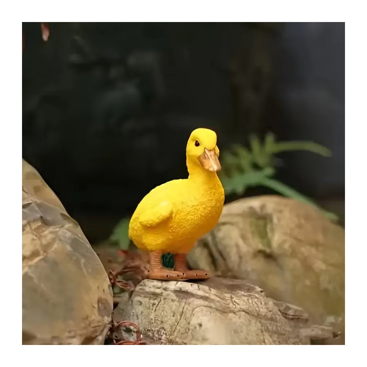 2 Stück Entenkükenfiguren aus Kunstharz in Gelb zur Dekoration für Garten, Rasen und Teich - Bild 4