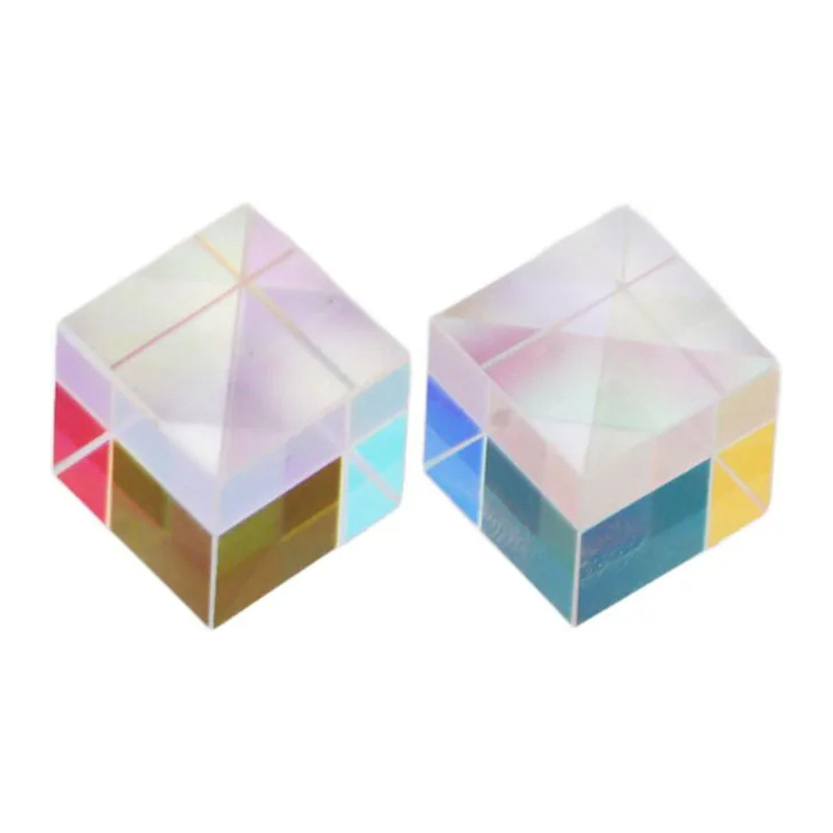 2 Stück Kkmoon Optische Glas Prismen für RGB Dispersion und pädagogische Experimente, transparent, geometrisch - Bild 1