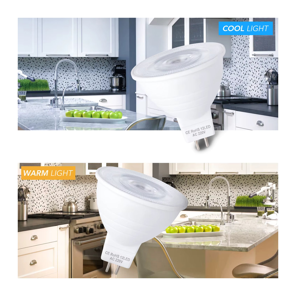 2 Stück LED-Glühbirnen 7W Warmweiß E27 für Innenbereich und Deckenleuchten - Bild 4