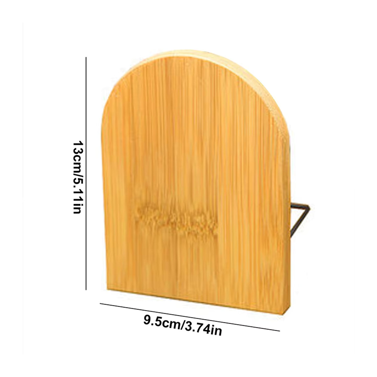 2 Stück Natur Bambus Desktop Organizer Buchstützen in Braun - Bild 6