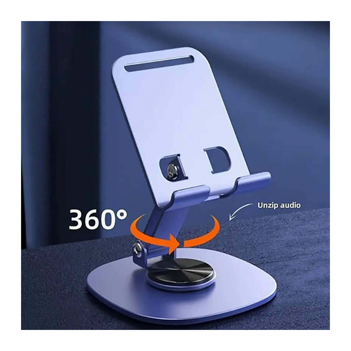 2 Stück verstellbarer 360 Grad drehbarer Telefonständer aus Metall, faltbarer tragbarer Smartphone- und Tablet-Ständer mit Klebepad in Rosa und Silber - Bild 1