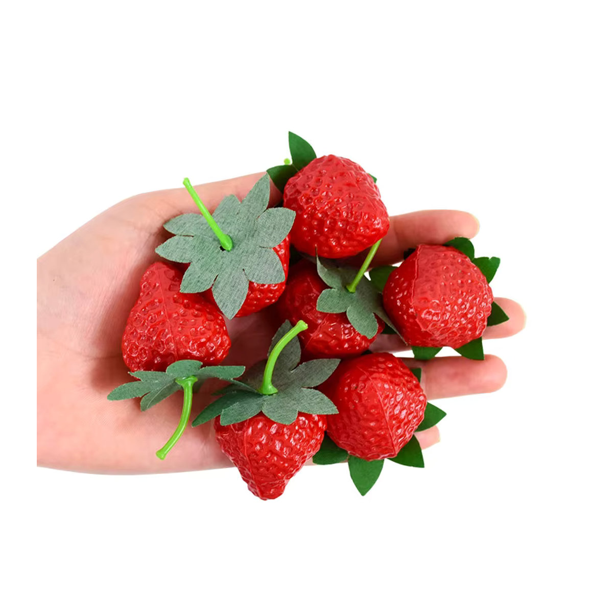20 Stück Künstliche Erdbeeren von ZQNYCY in Rot aus Kunststoff für Tischdekoration, Hochzeit und Weihnachten - Bild 4