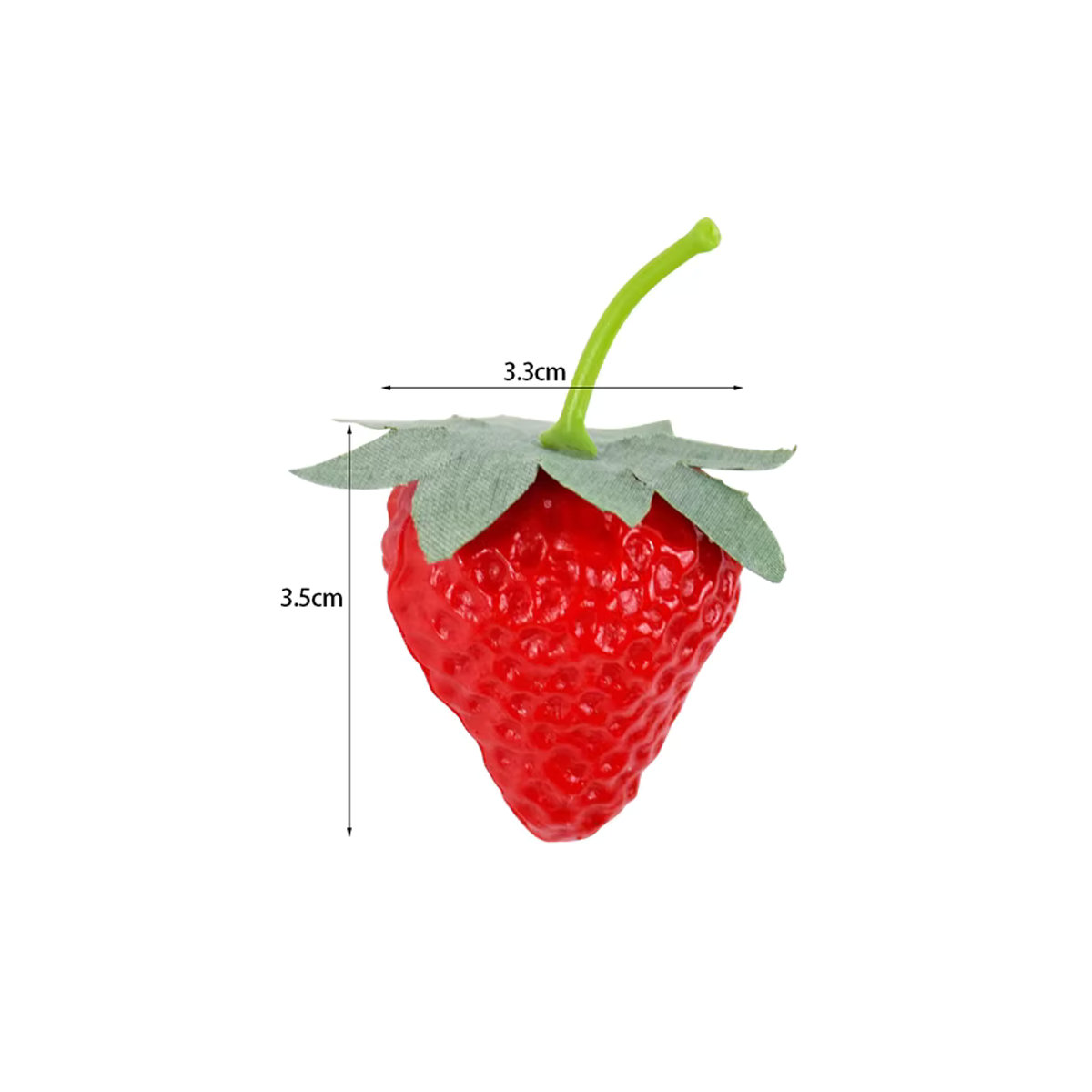 20 Stück Künstliche Erdbeeren von ZQNYCY in Rot aus Kunststoff für Tischdekoration, Hochzeit und Weihnachten - Bild 6