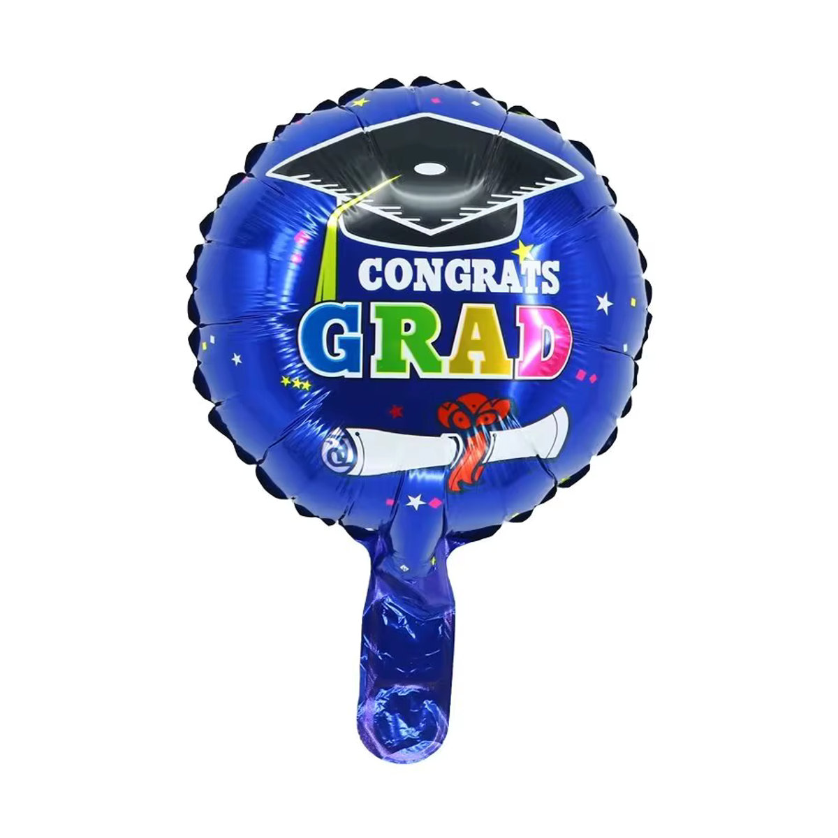 20 Stück LQVYI Glückwunsch-Abschlussballons aus Folie, mehrfarbig, rund, Durchmesser: 25,4 cm - Bild 4