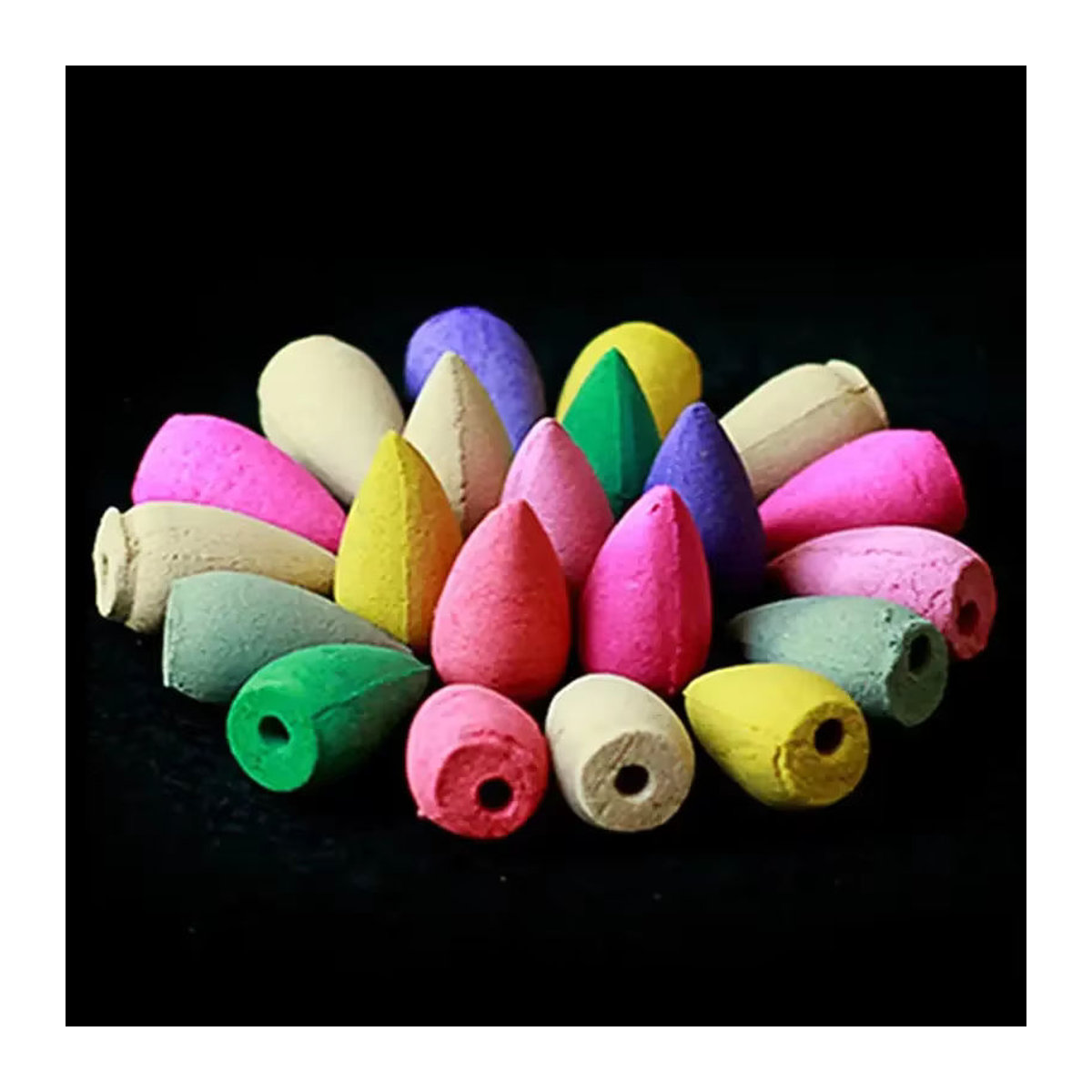 20 Stück Natural Reflux Weihrauch Kegel Mix aus Rose, Jasmin, Lavendel und Sandelholz in mehrfarbig - Bild 6