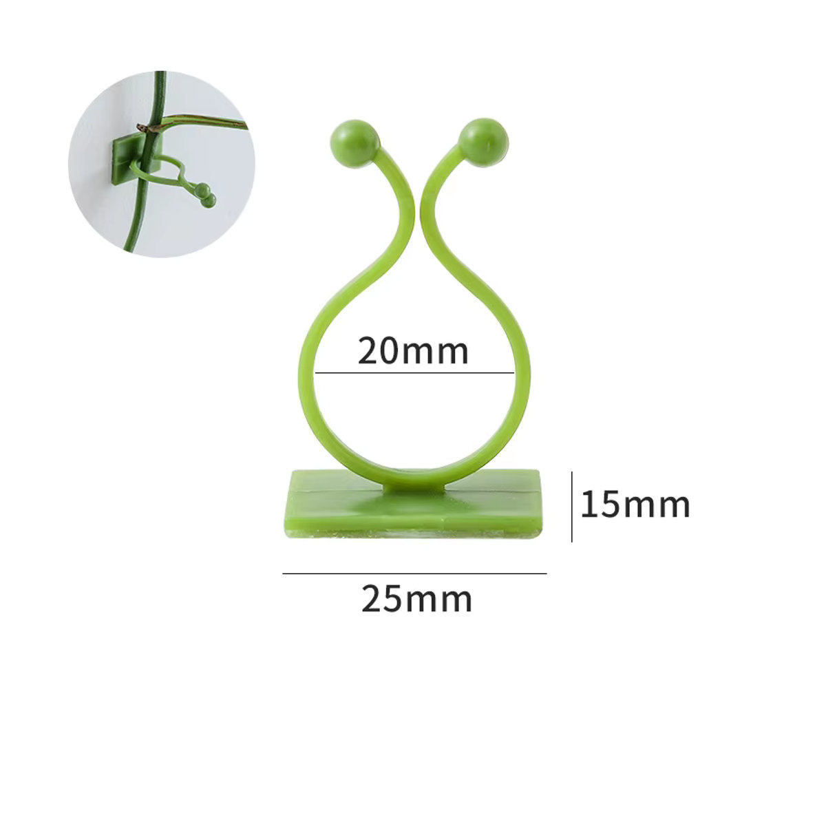 20 Stück selbstklebende Pflanze Kletterwand Befestigung Clips für Rattan und Reben zur unsichtbaren Garten Wandbefestigung - Bild 6