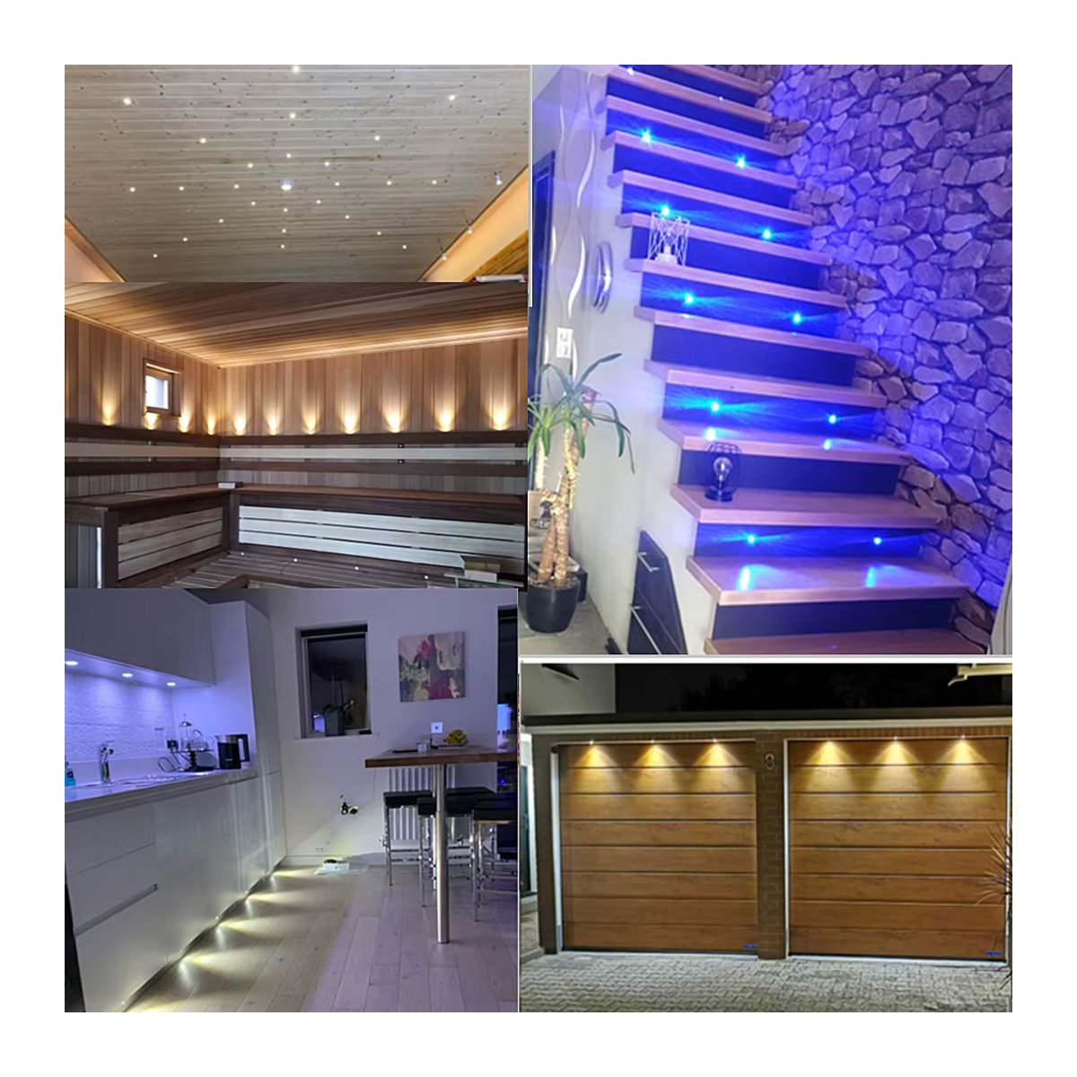 20er Set YELEDWAY LED Einbaustrahler Weiß, dimmbare 1W Downlights aus Aluminium für Küche, Schrank und Treppen - Bild 2