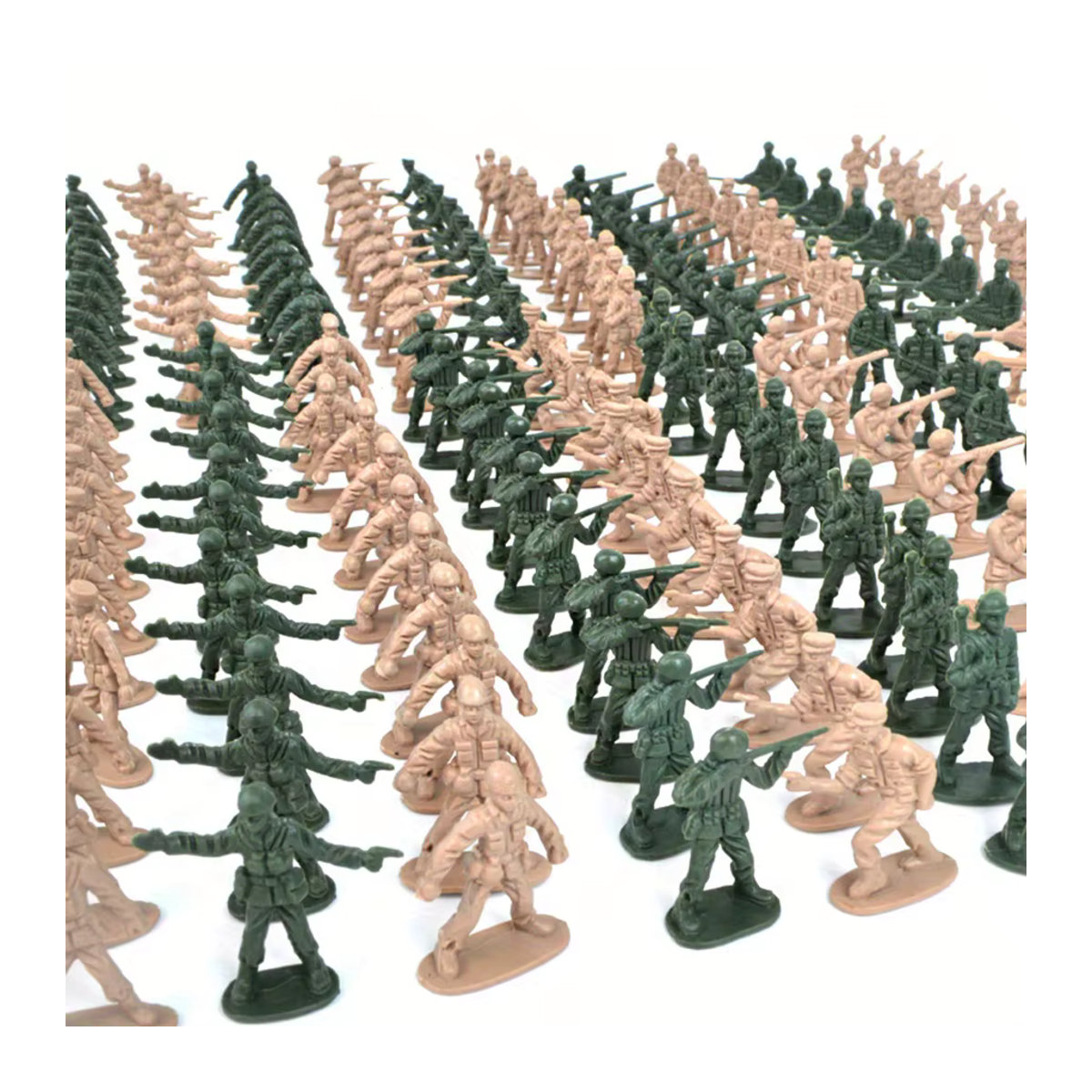 24 Stück Mini-Soldatenmodelle aus Kunststoff in Blau und Mehrfarbig, Höhe: 5 cm, Militär-Dekoration für Kriegssimulation und Themenpartys - Bild 3