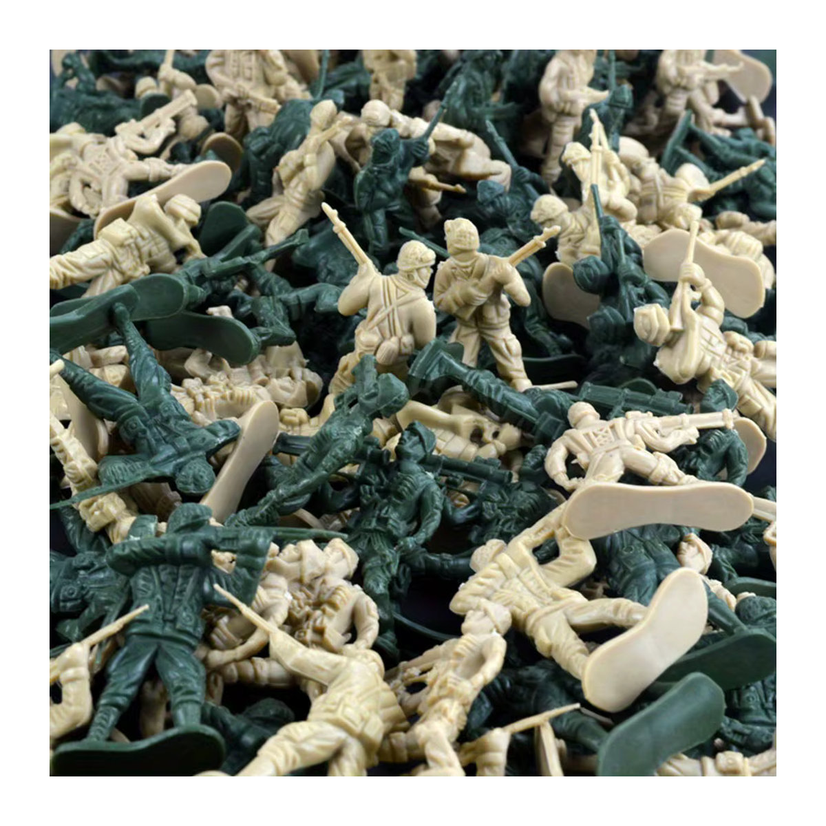24 Stück Mini-Soldatenmodelle aus Kunststoff in Blau und Mehrfarbig, Höhe: 5 cm, Militär-Dekoration für Kriegssimulation und Themenpartys - Bild 4