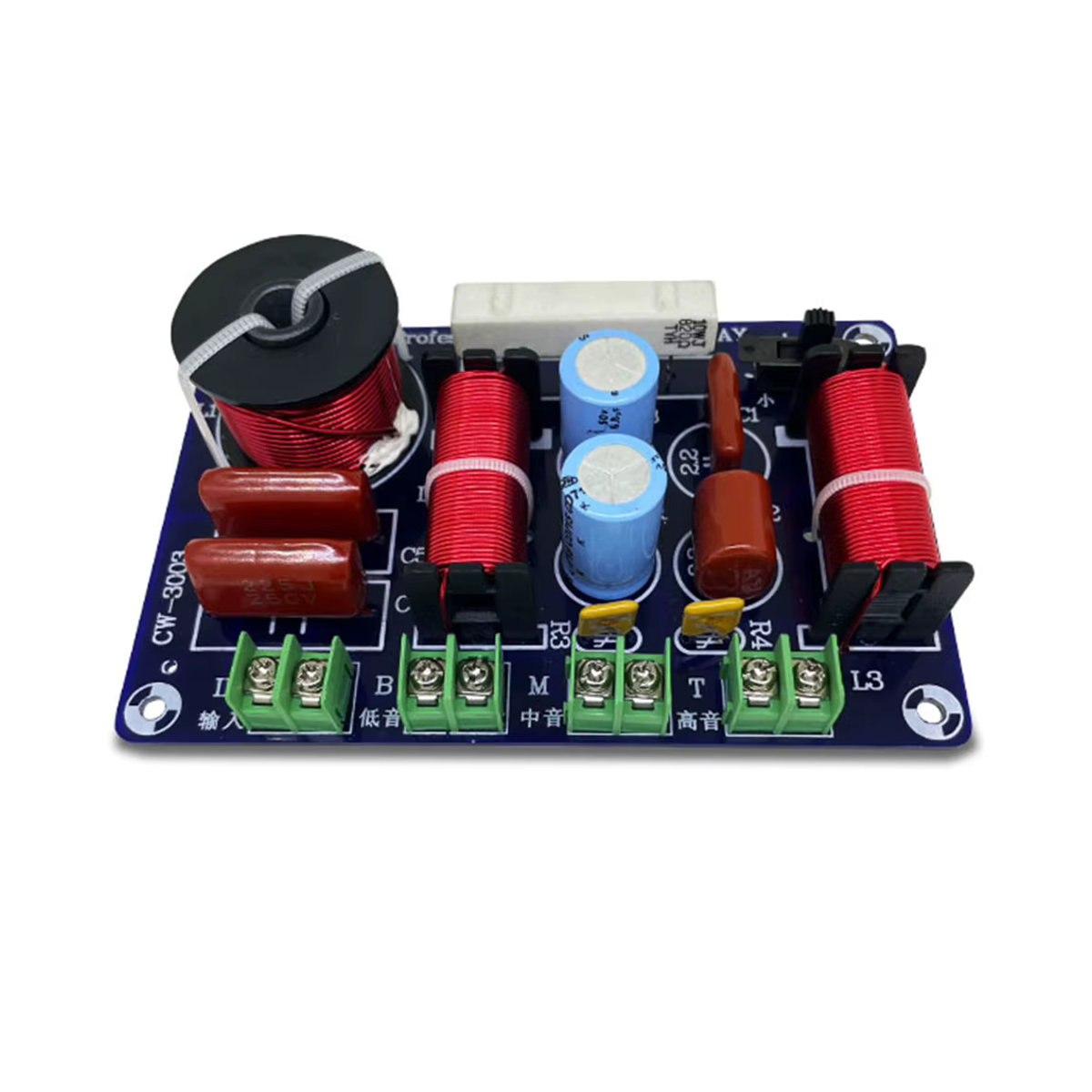 250 W HiFi Audio 3-Wege Lautsprecher Frequenzteiler Crossover für dein Heimkino Upgrade in Bunt - Bild 6