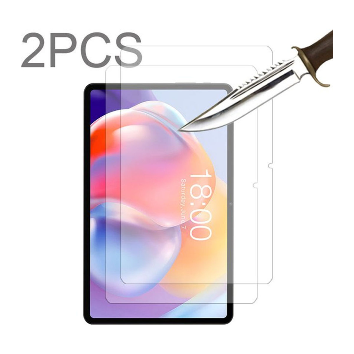 2er-Pack Glas Displayschutzfolie für Teclast Tablets T50 Pro P40HD T40S T40 Air P30S P25T P26T T40 Plus M40 M40SE P20HD P20S P30 - Bild 1