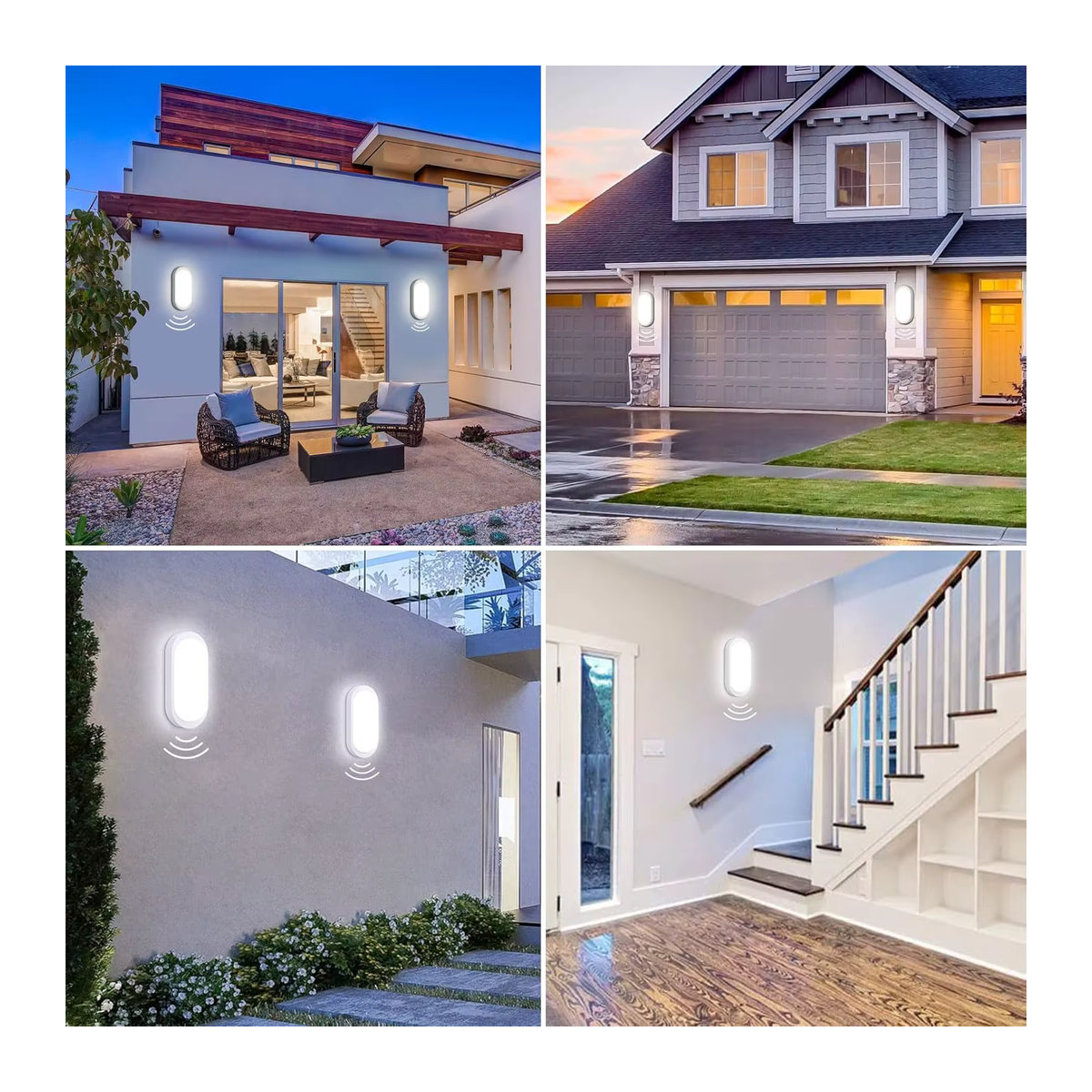 2er-Pack Oraymin LED-Deckenleuchten mit Bewegungs- und Dämmerungssensor, 12W, 1080LM, IP65 Wasserdicht, Weiß - Bild 5