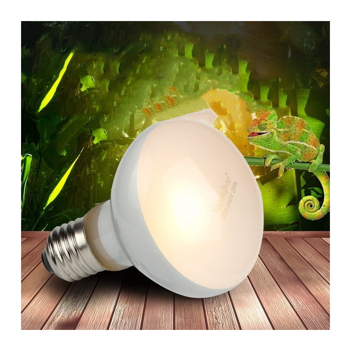 2er-Pack UVB UVA Wärme Lampe für Reptilien, Amphibien und Vögel mit 100 W Sonnenlicht-Effekt - Bild 1