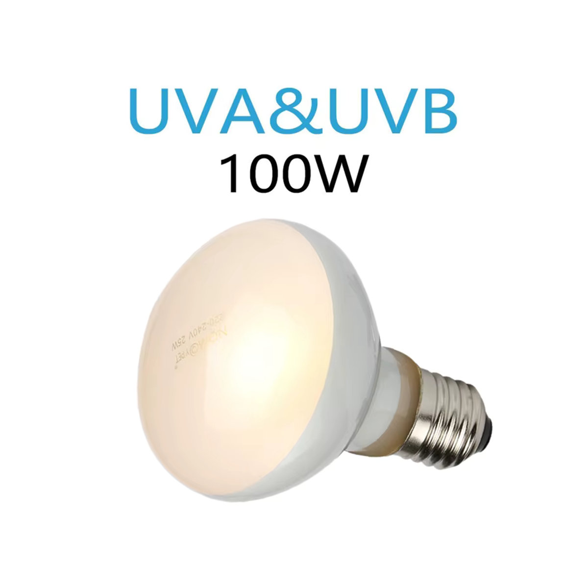 2er-Pack UVB UVA Wärme Lampe für Reptilien, Amphibien und Vögel mit 100 W Sonnenlicht-Effekt - Bild 2