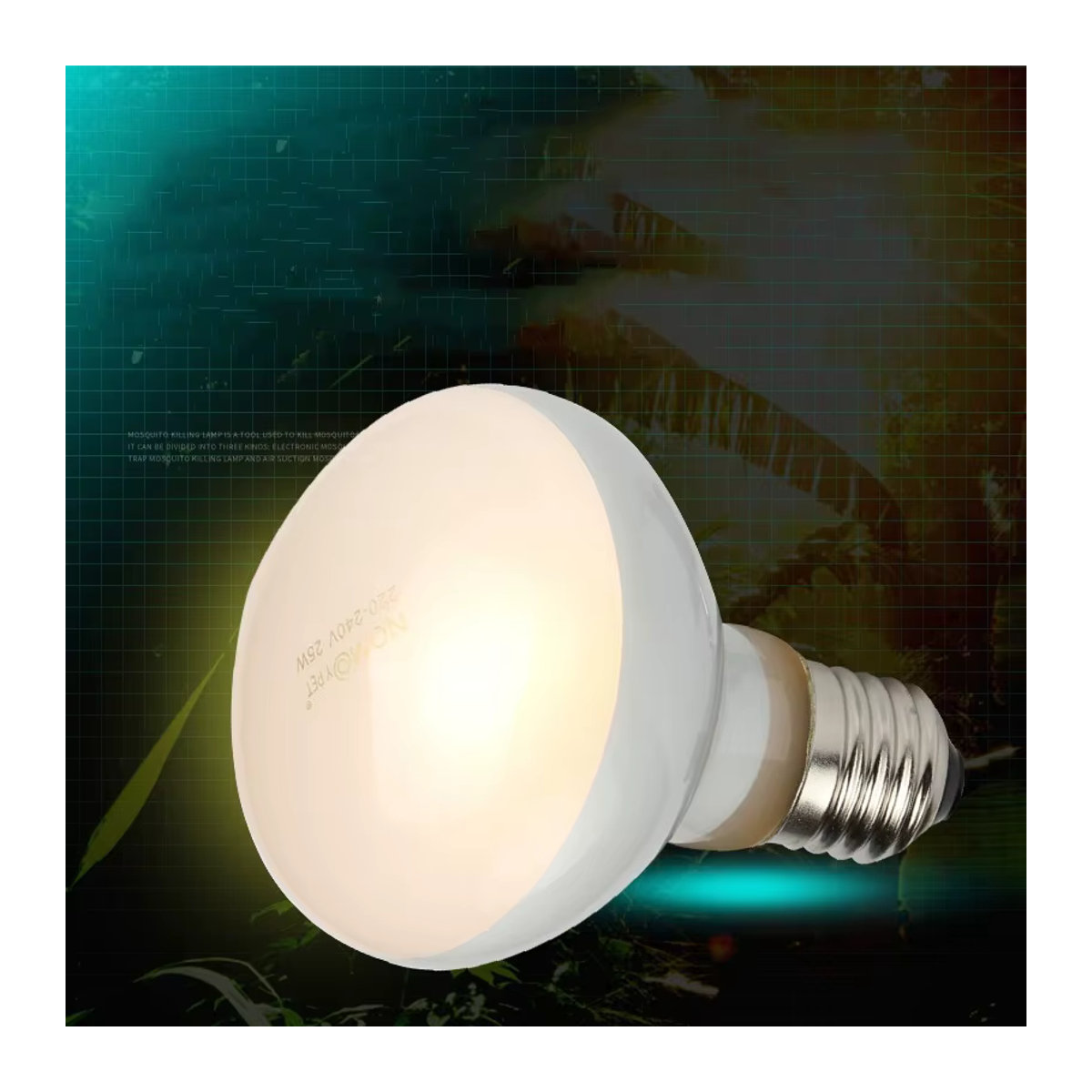 2er-Pack UVB UVA Wärme Lampe für Reptilien, Amphibien und Vögel mit 100 W Sonnenlicht-Effekt - Bild 4