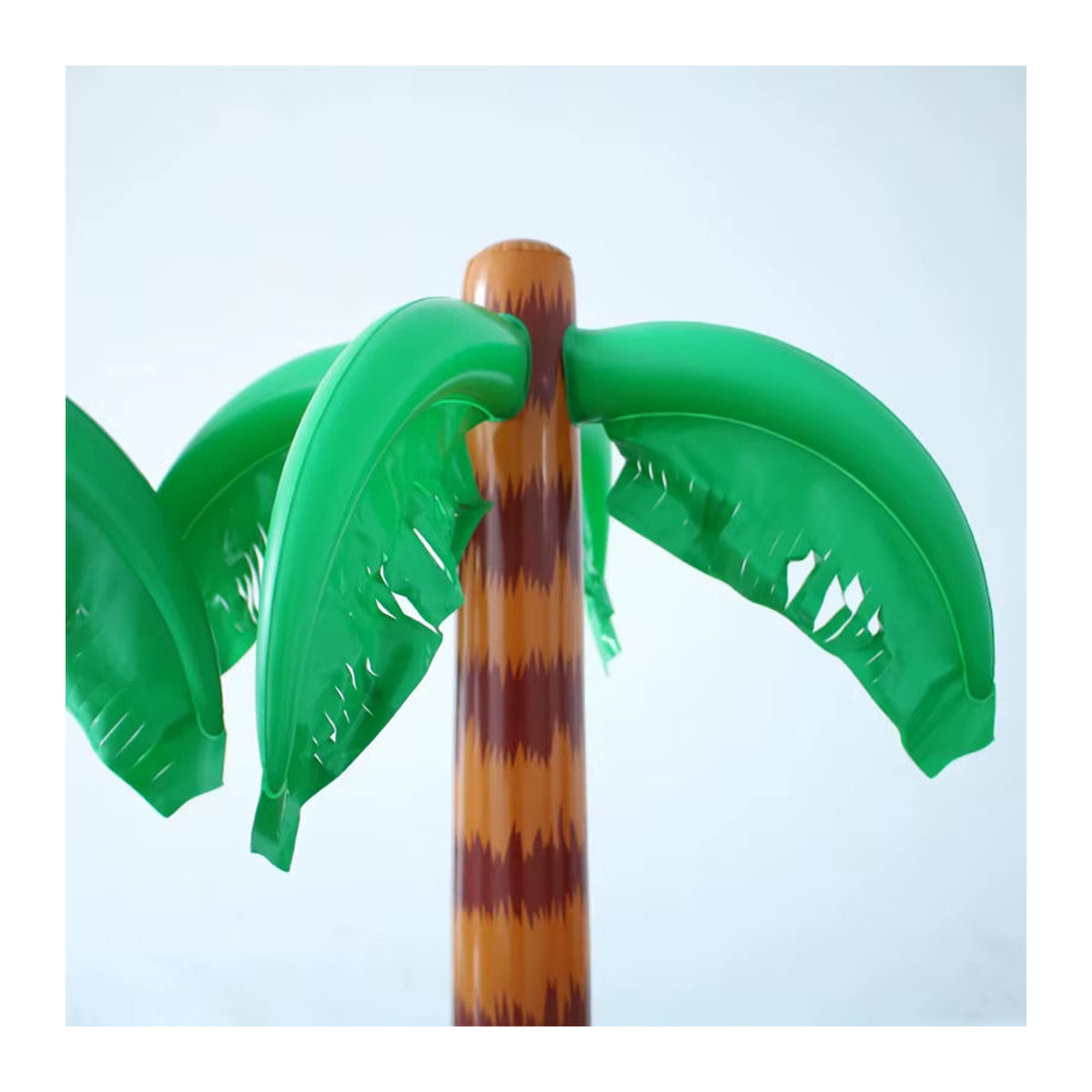 2er-Set Aufblasbare Kokospalmen aus PVC für Outdoor, Strand und Pool, Grün/Mehrfarbig, Höhe: 90 cm - Bild 3