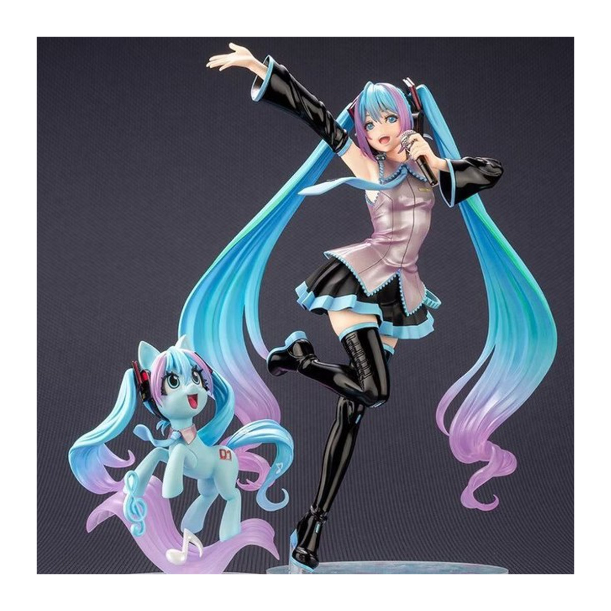 2er-Set Bandai Anime Hatsune Miku Manga Figur aus Kunststoff, mehrfarbig, Höhe: 20 cm - Bild 1