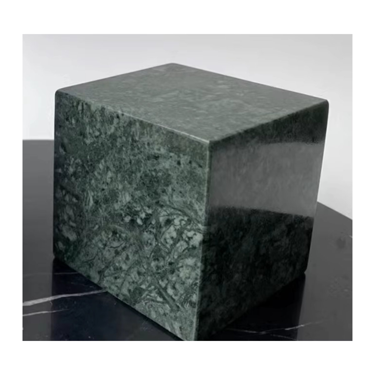 2er-Set BOSSZEN Marmorwürfel aus grünem Naturstein für Schmuck und Handwerk, quadratisch, B/T/H: 5 x 5 x 5 cm - Bild 2