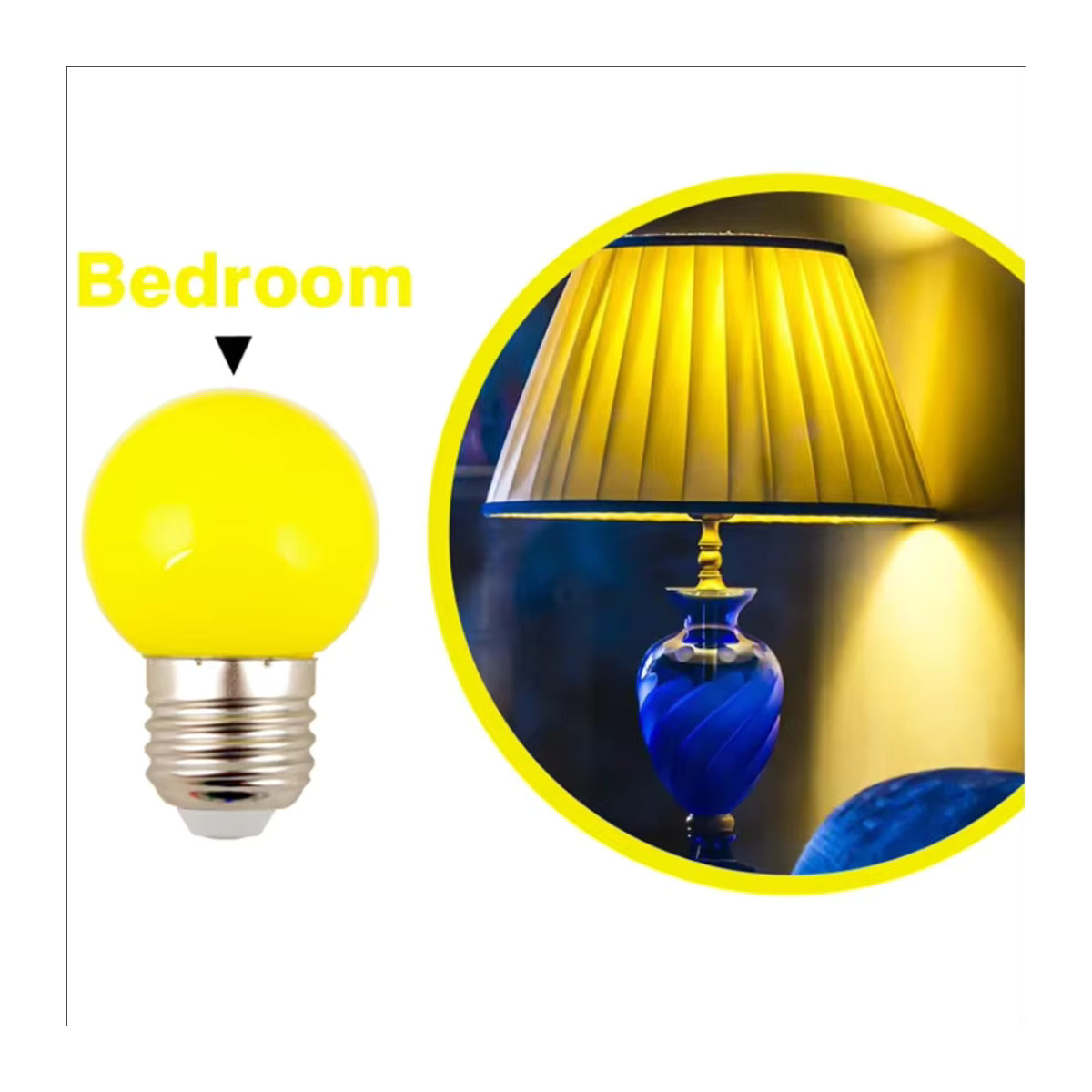 2er-Set bunte LED-Glühbirnen PARKSON G45 E27 für Weihnachten und Dekoration - Bild 4