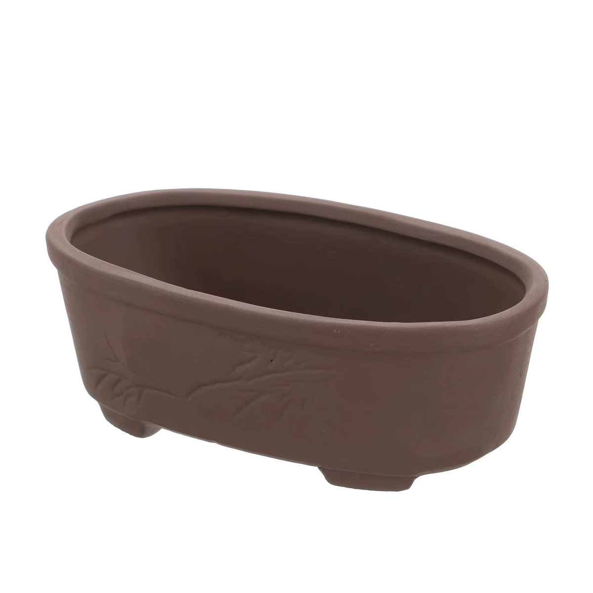 2er-Set handgemachte Terrakotta Pflanztöpfe im Vintage-Stil aus Keramik, braun, oval für Sukkulenten und Bonsai im Garten - Bild 6