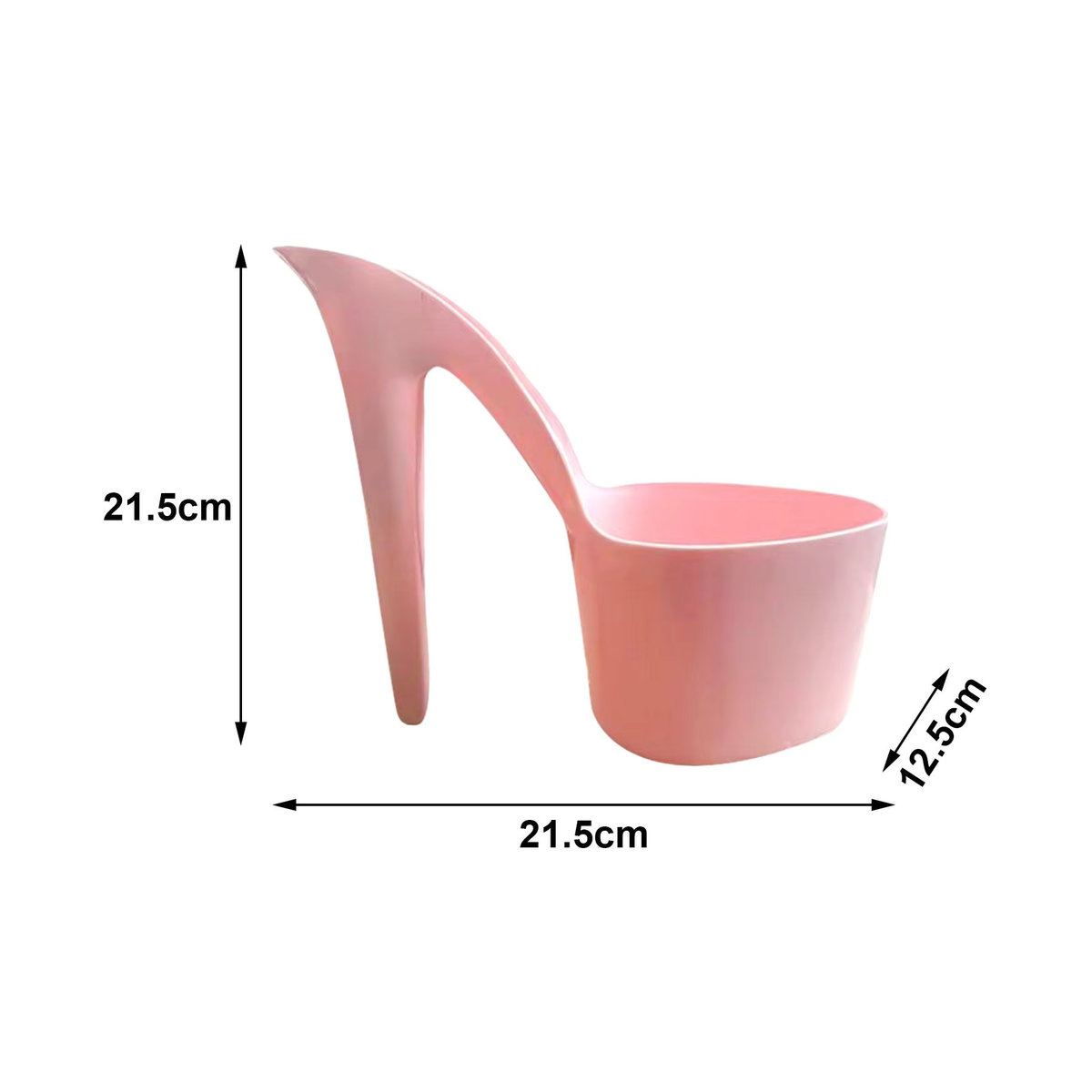 2er-Set Homyl Blumentöpfe in High Heel Form, Rosa, Kunststoff-Deko-Ornamente für Tisch und Kinderzimmer - Bild 3