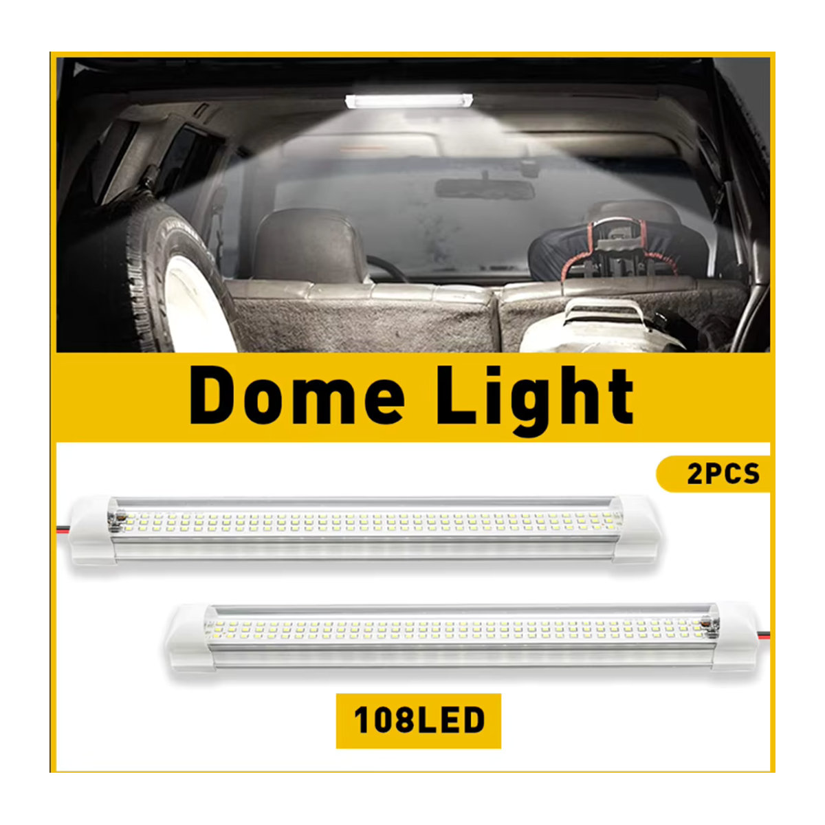 2er-Set LED Wohnmobil Innenbeleuchtung Weiß für Camper und Caravan 12V 24V - Bild 4