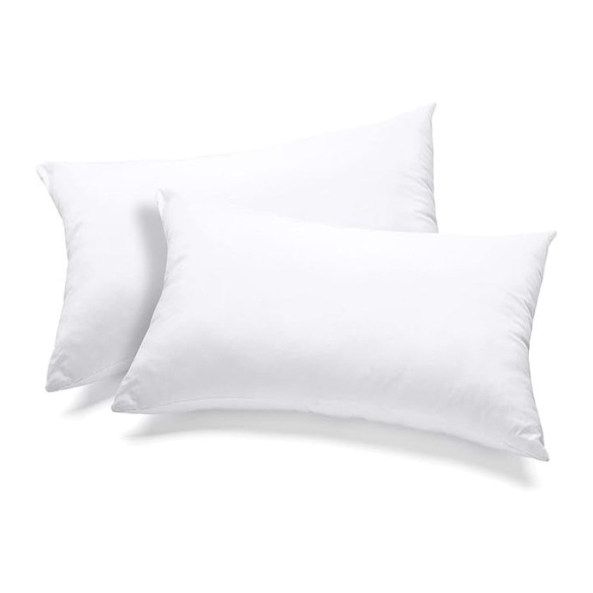2er-Set rechteckige Wurfkisseneinsätze in Weiß, Maße: 30 x 50 cm und 35 x 55 cm, dekorative Kissen-Innenbezüge für Bett, Couch und Sofa - Bild 1