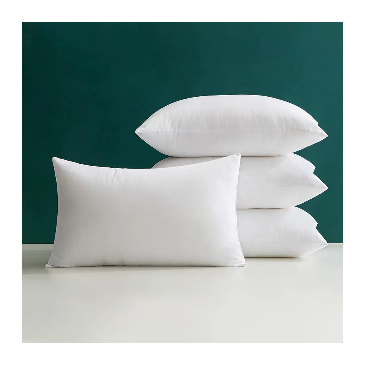 2er-Set rechteckige Wurfkisseneinsätze in Weiß, Maße: 30 x 50 cm und 35 x 55 cm, dekorative Kissen-Innenbezüge für Bett, Couch und Sofa - Bild 5