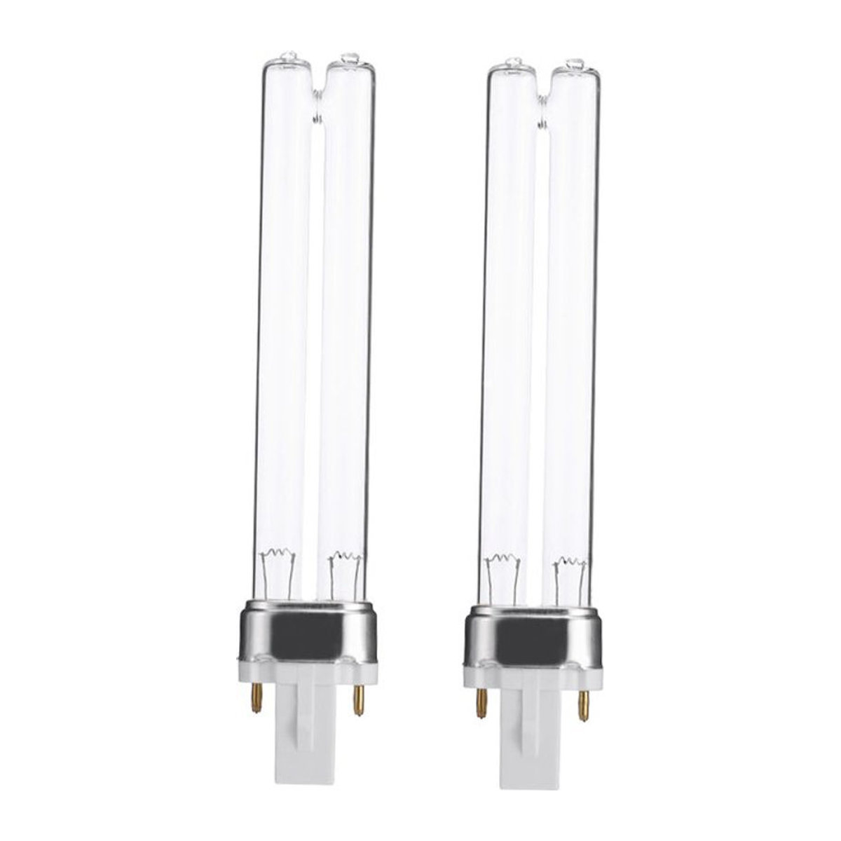 2er-Set UV-Sterilisator Glühbirnen für Aquarien mit G23 Basis, 9W - Bild 1